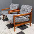 Set Of Two Grey Easy Chairs 1960S thumbnail 3