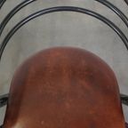 Leuke Set Van 4 Jaren 70 Design Eetkamerstoelen Met Leren Zitting En Metalen Frame thumbnail 11
