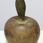 Sculpture Female Figure On Apple By Godfried Pieters thumbnail 13