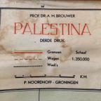 Vintage Schoolkaart Palestina, Firma P. Noordhoff Groningen, Door Prof. Dr. A. M. Brouwer thumbnail 10