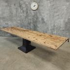 Antieke Industriële Tafel Xxl Eettafel 90 X 308 Cm thumbnail 15