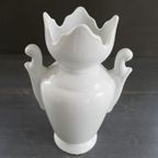 Vintage Limoges France Witte Vaas Porselein thumbnail 6