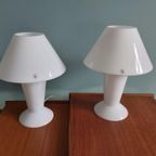 Paire De Lampes Peill & Putzler En Opaline Blanche, 1970-80 thumbnail 11