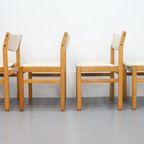 Set Van 4 Vintage Deense Eetkamerstoelen F.D.B Møbler thumbnail 5