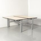 Solidesk Benchwerkplek, Wild Peren Blad, 160 X 80 Cm (2X), Hoogte Instelbaar Onderstel D.M.V. Han thumbnail 2
