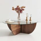 Evila Originals Salontafel Met Veiligheidsglas Ø90cm thumbnail 9