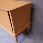 Vintage Zalm Kleur Dressoir Tv Kast Hollywood Regency Style thumbnail 9