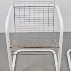 Vintage Set 2 Draad Fauteuil Chroom ‘80 Mid Century Wire thumbnail 7