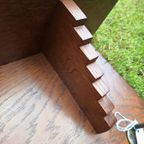 Vintage Eikenhouten Kapstok, Art Deco Style, Wandkapstok thumbnail 6