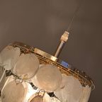 Opaline Capiz Parelmoer Goud Frame Schelp Hanglampen Meerdere Beschikbaar thumbnail 10