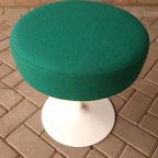 70's Spaceage Krukje Nieuw Bekleed Poef Kruk thumbnail 7