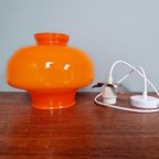 Vintage Oranje Opaline Hanglamp, Jaren 60-70 thumbnail 9