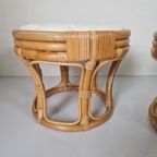 Set Vintage Manou Bamboe Krukjes. thumbnail 4