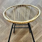 Rohé Noordwolde Rotan Bamboe Fauteuil 1960 thumbnail 4