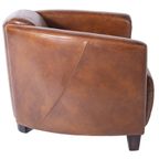 2 X Aviator Fauteuils, Cognac Generfd Vintage Leer thumbnail 8