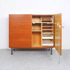 Vintage Secretaire Kast Teak, Jaren 60 thumbnail 4