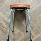 Vintage Krukje Met Cognac Kleurige Zitting Jaren 60 thumbnail 8