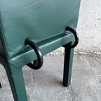 Set Fo 4 Arcadia Green Leather Chairs By Paolo Piva For B&B Italia thumbnail 14