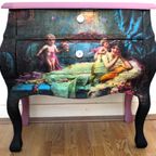 Roze Buikkastje “schilderij Met Engeltjes" Hans Zatzka thumbnail 5