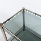 Italian Modern Chromed Steel Serving Cart/Side Table, 1970’S thumbnail 7