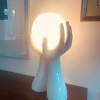 80’S Lamp. Bollamp. Handen Lamp. Memphis Stijl.Keramiek Handen Lamp. thumbnail 4