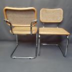 Paar Bauhaus Design Cantilever Chairs, Italy 1980S thumbnail 4