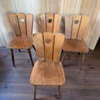 4X Franse Brutalist Stoelen thumbnail 4