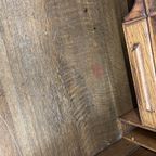 Vintage Amerikaans Rolluikbureau In Massief Eik/retro Bureau thumbnail 10