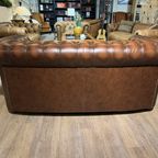 Engelse Springvale Chesterfield 2,5 Zits Bank Bruin thumbnail 9