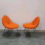 Artifort Set Van 2 Cocon Fauteuils Oranje Fauteuil Stoel thumbnail 4