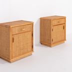 Pair Of Vintage Rattan Cabinets/Night Stands thumbnail 2