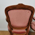 Set Brocante Franse Louis Xv Stoeltjes, Fauteuils Set Prijs thumbnail 16