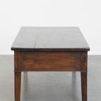 Schitterende Antieke Zuid Europese Kastanjehouten Salontafel Met 2 Lades thumbnail 5