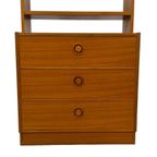 Vintage Wandkast Scandinavisch Teak Kastje Lades 1960 Design thumbnail 11