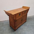 Oosterse Vintage Kast Vintage Dressoir Japandi Wandkast thumbnail 11