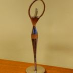 2X Chrome-Kleurige Ballerina Ballet Danseres Dame thumbnail 9