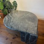 Italiaans Vintage Salontafel Groen Marmer Roche Bobois thumbnail 2