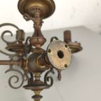 Duo 19e Eeuwse Bronzen Gas Wandlampen thumbnail 10