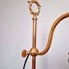 Art Deco Koperen Bureaulamp, Frères Muller, 1920 thumbnail 10