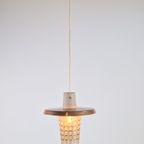 Vintage Glazen Hanglamp Koper Glas Mid Century ‘60 Denmark thumbnail 15