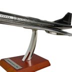 Xl Scale Model Of An Airplane (Silver Plated) - Mounted On Wooden Base - Aérospatiale Concorde (1 thumbnail 3