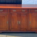 Kersenkleurige Eiken Dressoir, 175 Cm Breed, Topkwaliteit thumbnail 7