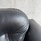 De Sede Ds-101 Black Leather Lounge Chair thumbnail 8