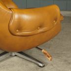 Vintage Lederen Draaifauteuil – Gustav Thams – Jaren 60 thumbnail 12