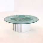 Heinz Lilienthal Sculpturale Salontafel Met Glazen Blad thumbnail 3