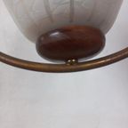 Vintage Deense Teak Design Lamp Glas Design thumbnail 6