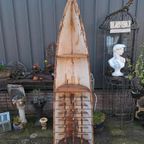 Wijnrek Gemaakt Van Een Oude Boot, 57x30cm En 205cm Hoog. thumbnail 2