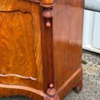 Antieke Mahonie Biedermeier Penantkast / Dienstbodekast thumbnail 9