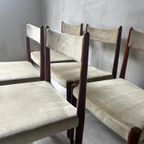 Set Van 6 Lübke Eetkamerstoelen Palissander Diningchair thumbnail 11