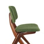 Set 6 Scissor Chairs Stoelen Attr Louis Van Teeffelen Vintage thumbnail 9